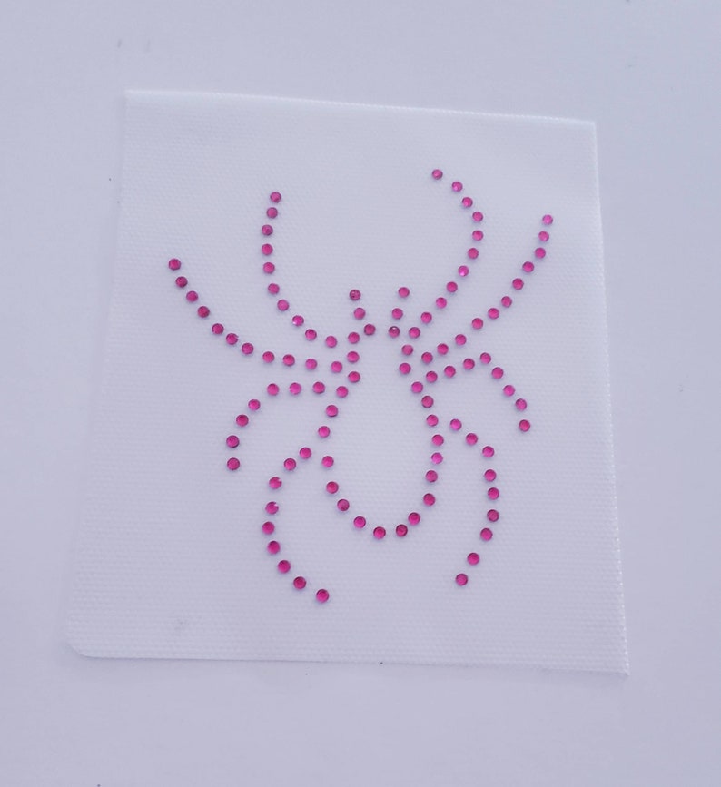Spider Rhinestone Design Spider Appliqué, Spider Rhinestone Transfer, Arachnid Iron On ...