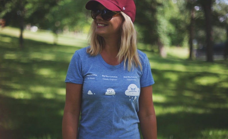 Cute Women's Cloud T-Shirt image 1