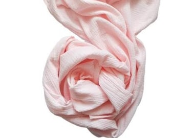 Pure Cotton Scarf for Women Lightweight Gauze Long Wrap Pink Cotton Scarf Summer Lightweight scarf Easter Gift