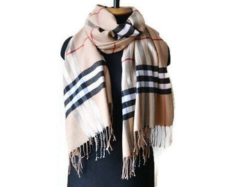 beige designer scarf