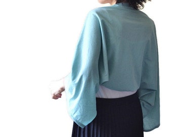 Shrugs for women Cotton shrug Open front shrug bolero Shrugs for dresses  Long sleeve shrugs and boleros