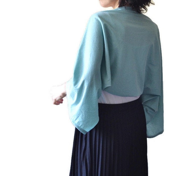 Shrugs for women Cotton shrug Open front shrug bolero Shrugs for dresses  Long sleeve shrugs and boleros