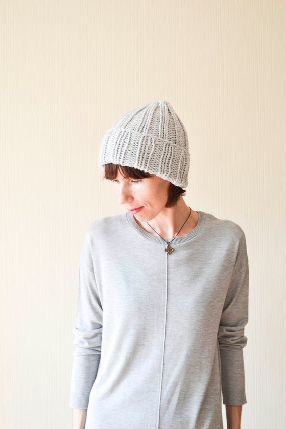 womens knit hat with brim