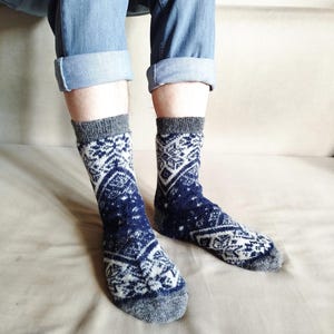 Warm Chunky Socks Men Winter Thick Wool Christmas gift L 9-12 US 43-45EU