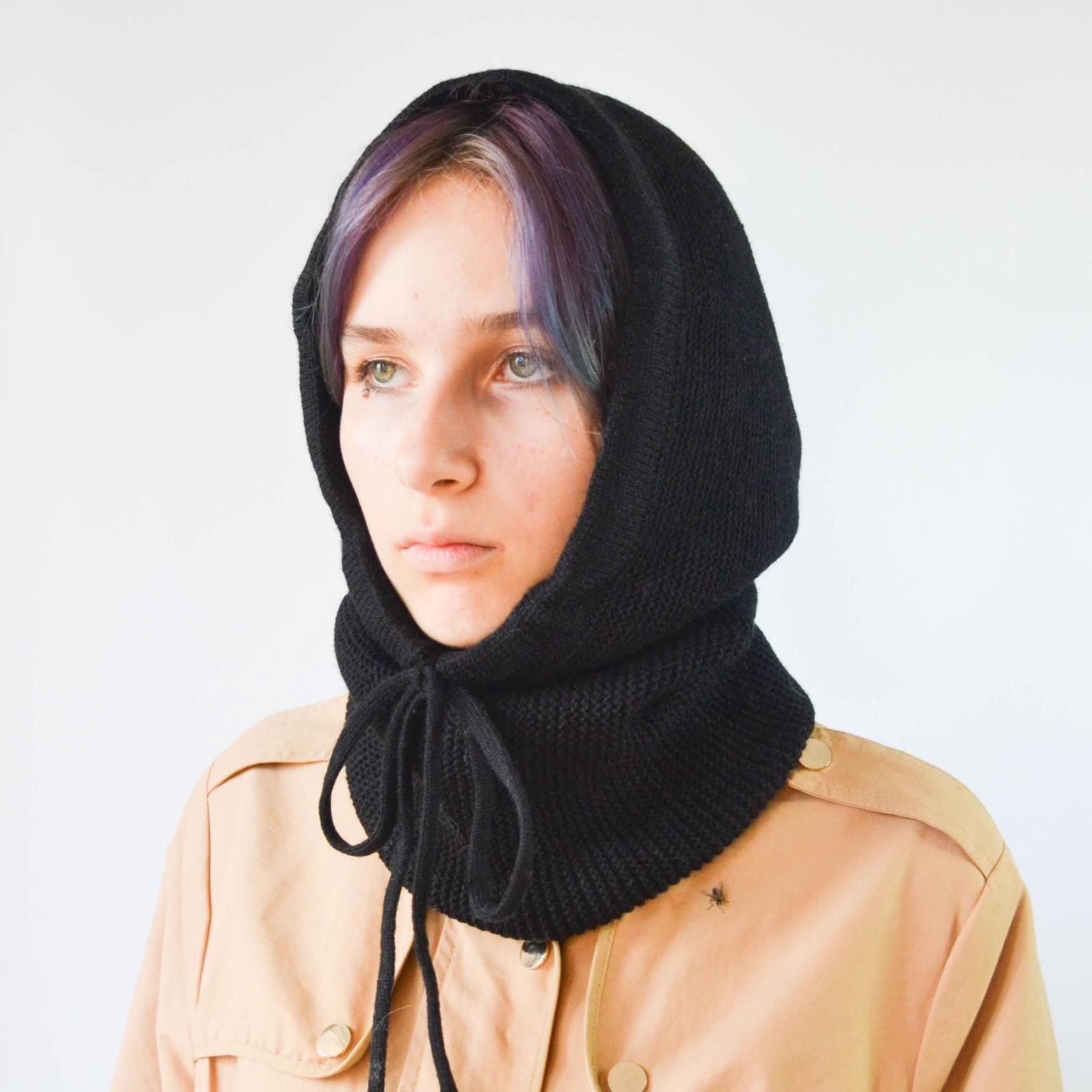 Satin Lined Hooded Scarf - Etsy