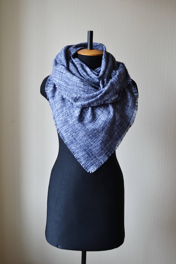 Ladies Long ChunkyShawl Knitted Wool look Scarf Womens Winter Fashion Accessory