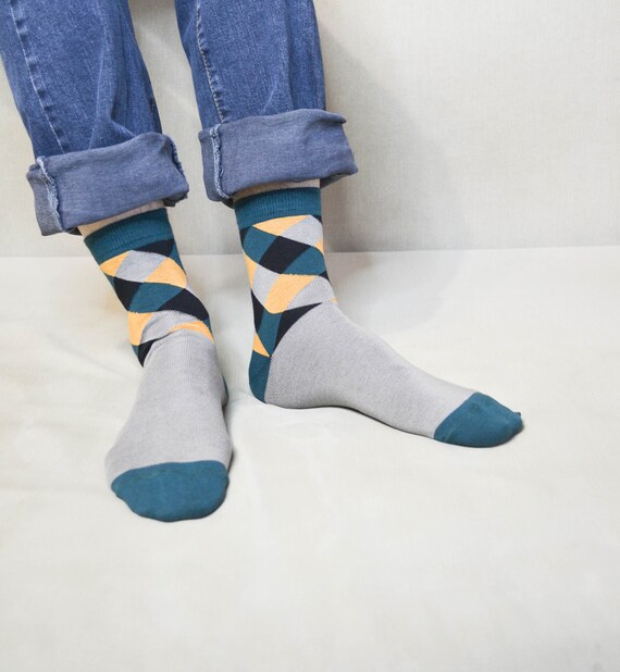 white christmas dresses Luxury Organic Cotton Dress Socks for Men (3-Pack) main image 0