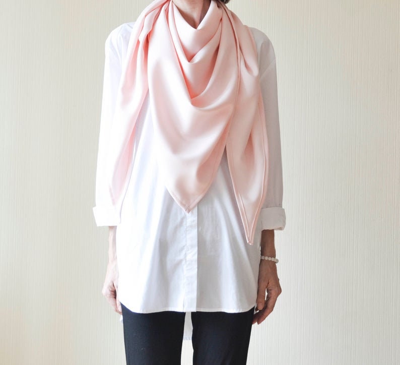blush pink shawl