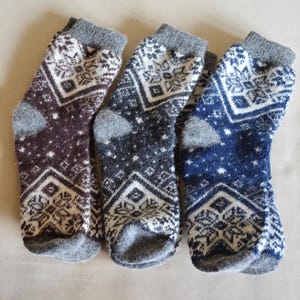 Warm Chunky Socks Men Winter Thick Wool Christmas gift L 9-12 US 43-45EU