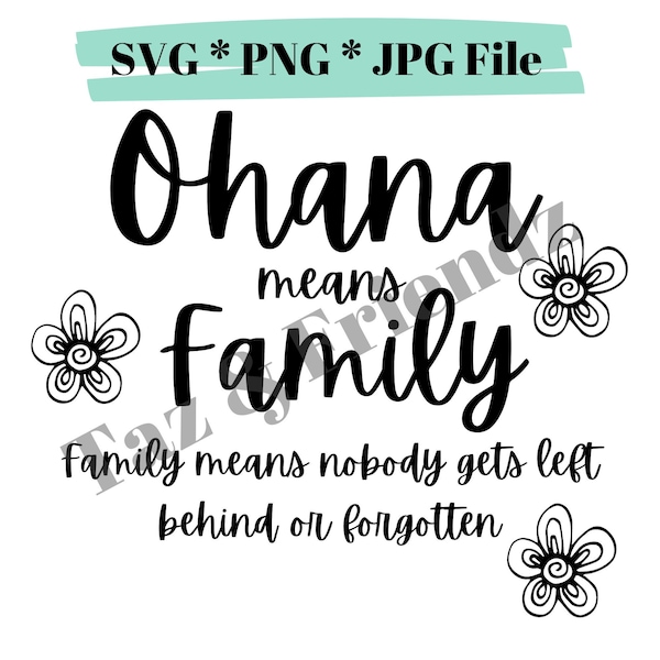 Ohana Means Family - Etsy