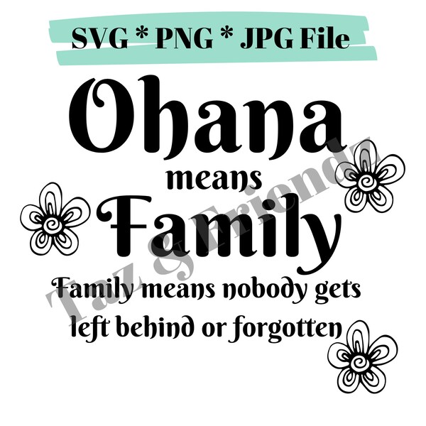 Ohana Means Family - Etsy