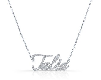 Cursive Namepleate Necklace