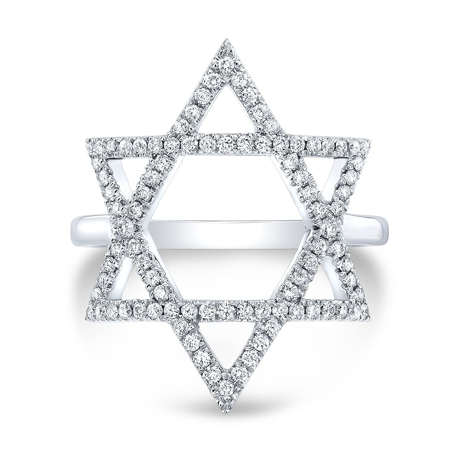 Star of david diamond best sale ring