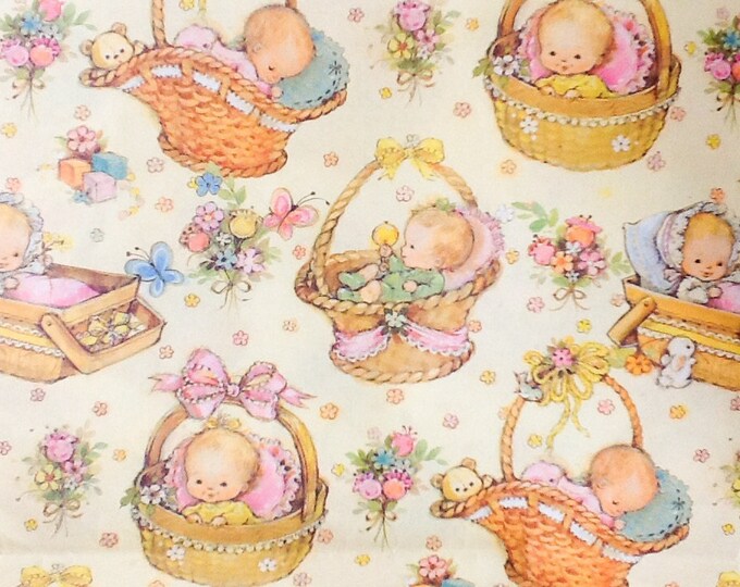Cute Vintage Wrapping Paper Baby Gift Wrapping Baby Shower Etsy