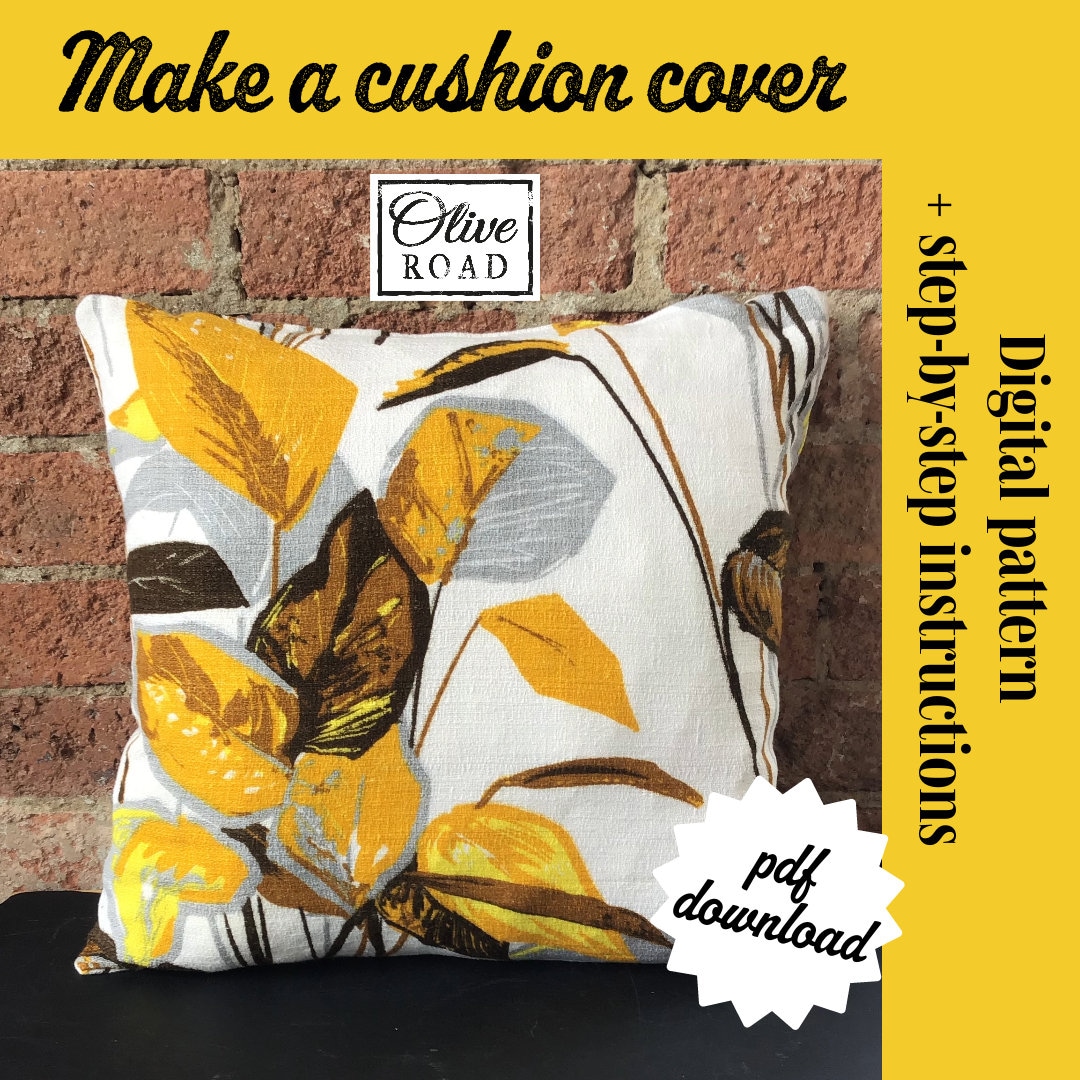 Make Your Own Cushion Cover, DIY Sewing Pattern and Step by Step Instructions Download Suitable