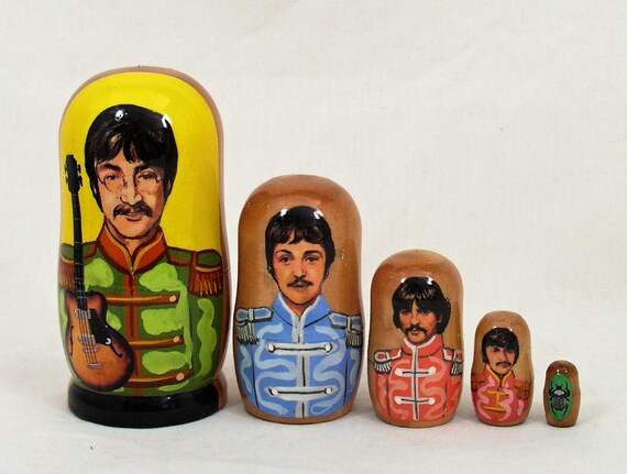 the beatles nesting dolls