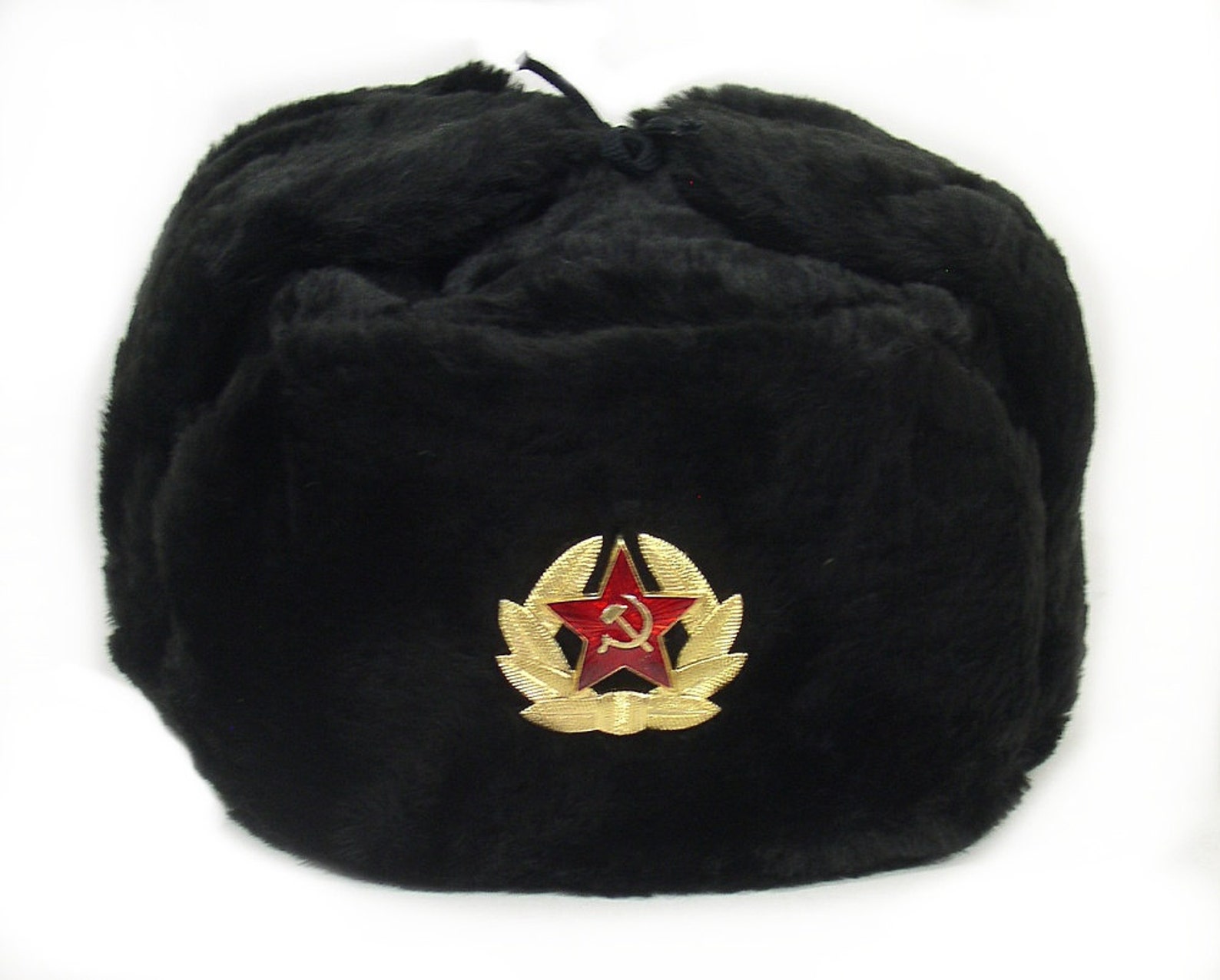 Russian Winter Hat *Shapka-Ushanka*Gray*Size L