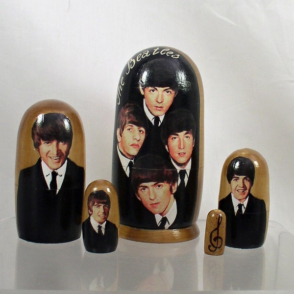 5pcs Russian Nesting Doll of the BEATLES