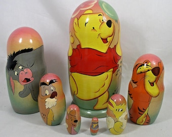 7 pcs Russian Nesting Doll WINNIE-THE-POOH