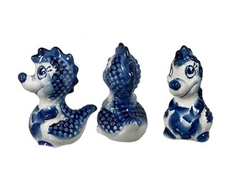 Small & Cute Porcelain Figurines of Dragon - The Symbol of The Year 2024