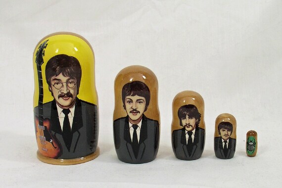 the beatles nesting dolls