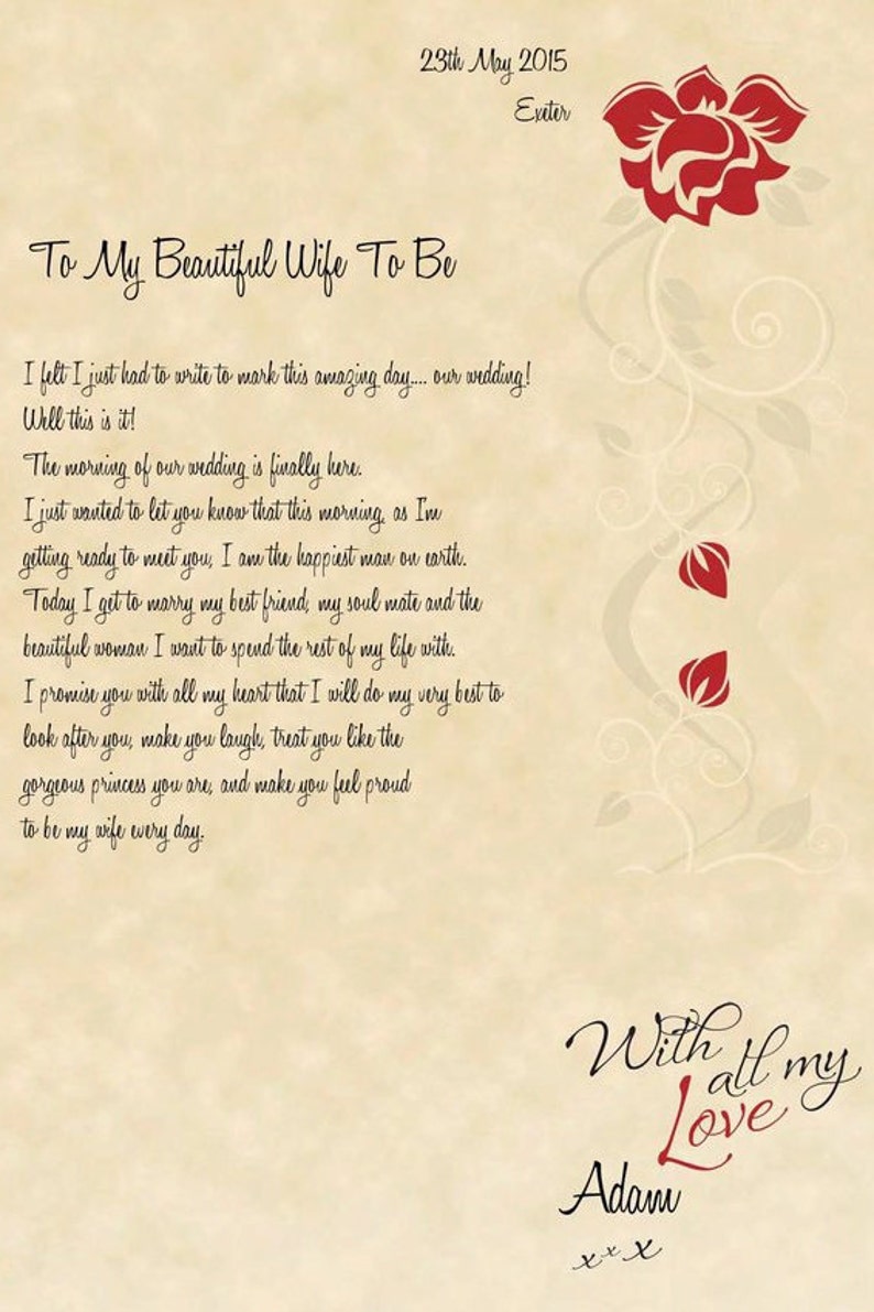 Love Letter Design Template Create Your Own Love Letter At Home In 
