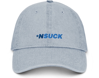 NSUCK Denim Dad Hat - Light Blue