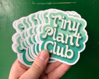 Tiny Plant Club Sticker, Stickers