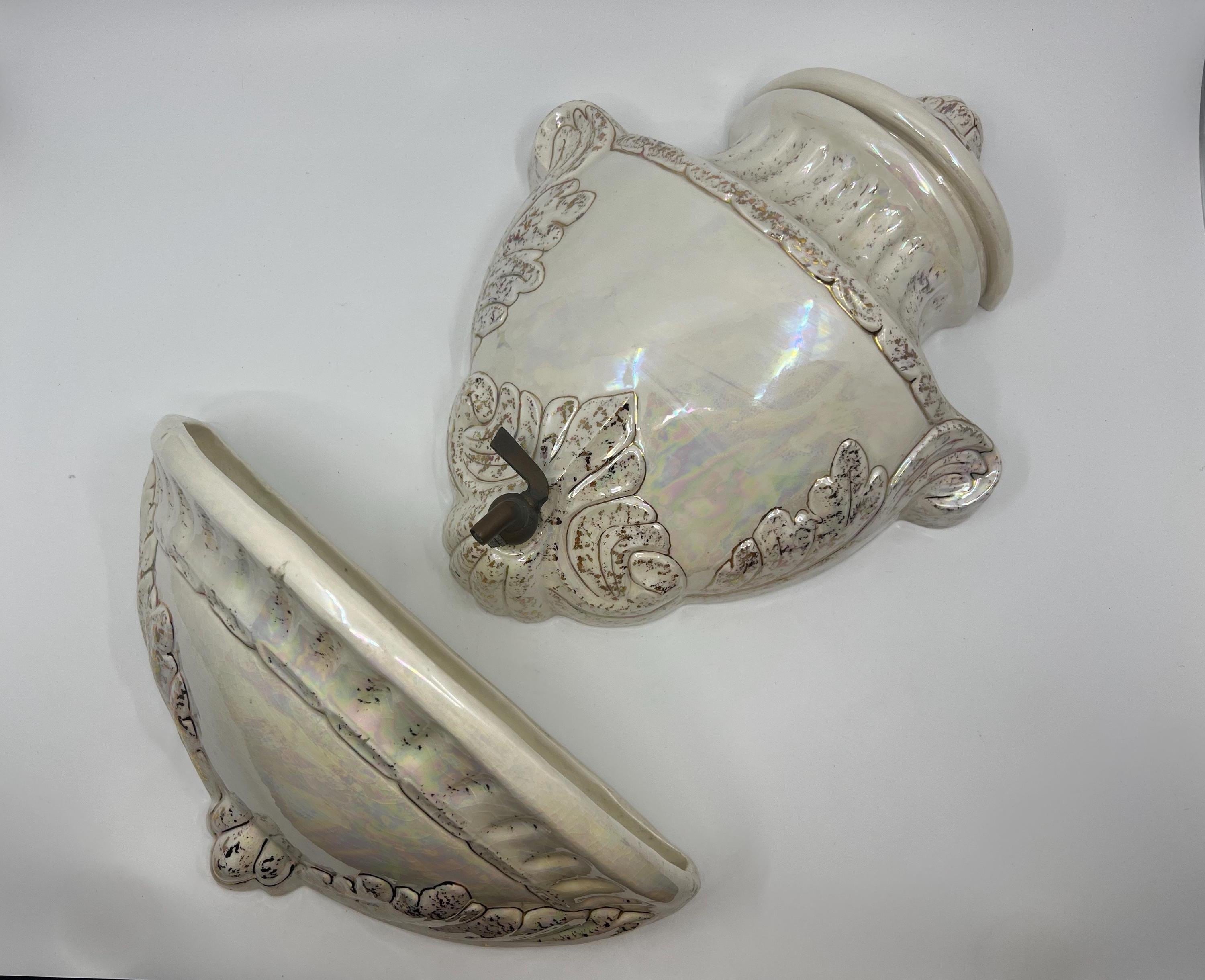 フェントン イリデセントグラス バードオンザネスト 蓋付き小物入れ Fenton Lavabo - Etsy