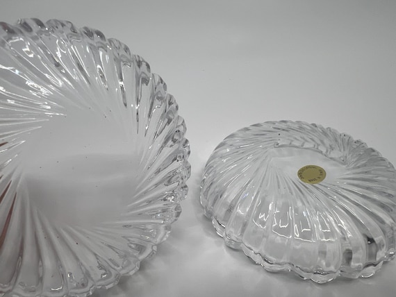 Vintage 24% Lead Crystal Trinket Dish | Ring Dish - image 9