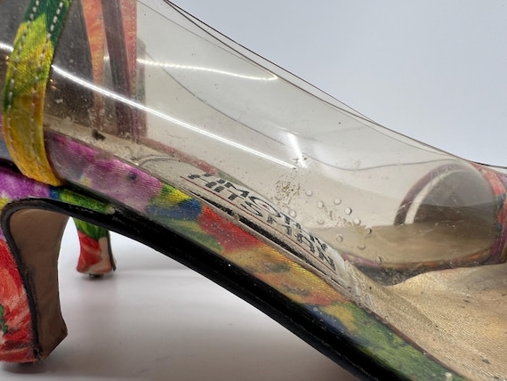 Vintage Timothy Hitsman Floral Print Clear Pumps … - image 13