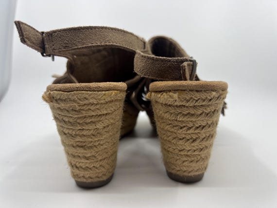 Minnetonka Suede Fringe Wedge Sandals – Boho Styl… - image 5