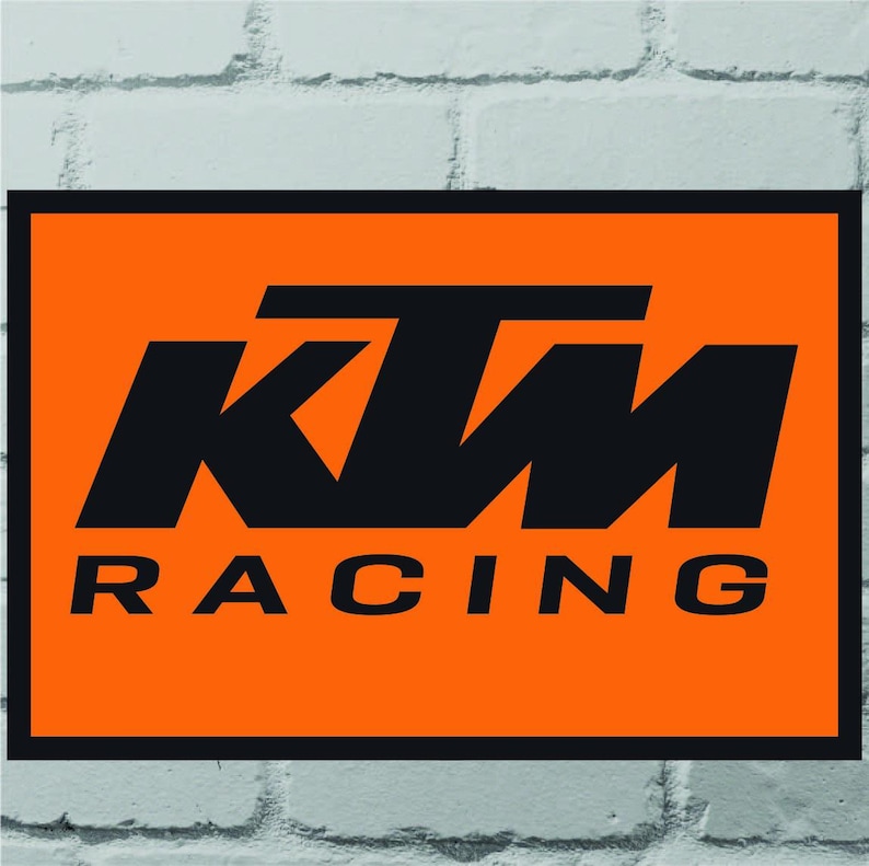 KTM RACING Motorcycle Aluminium Metal Sign 12x18 - Etsy