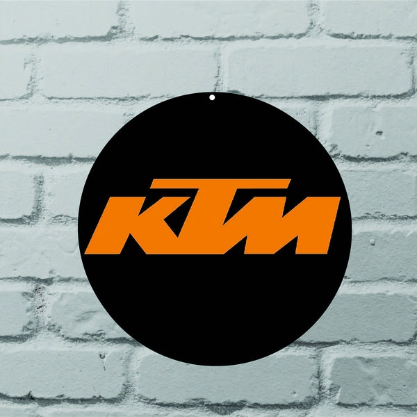 KTM Motorcycle Aluminium Metal Sign Free Shipping