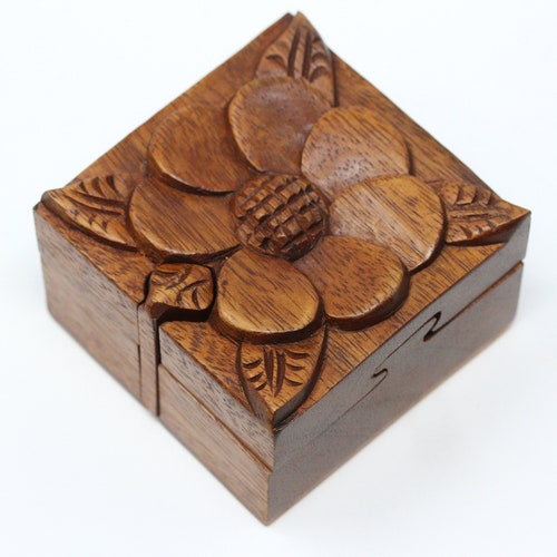 Hungarian Wooden Puzzle Box Secret Wood Box Hidden | Etsy