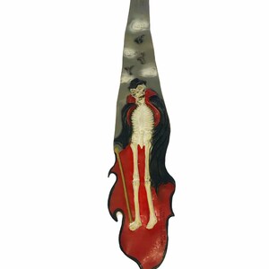 Vintage Latex Skeleton Tie Halloween Costume Accessory