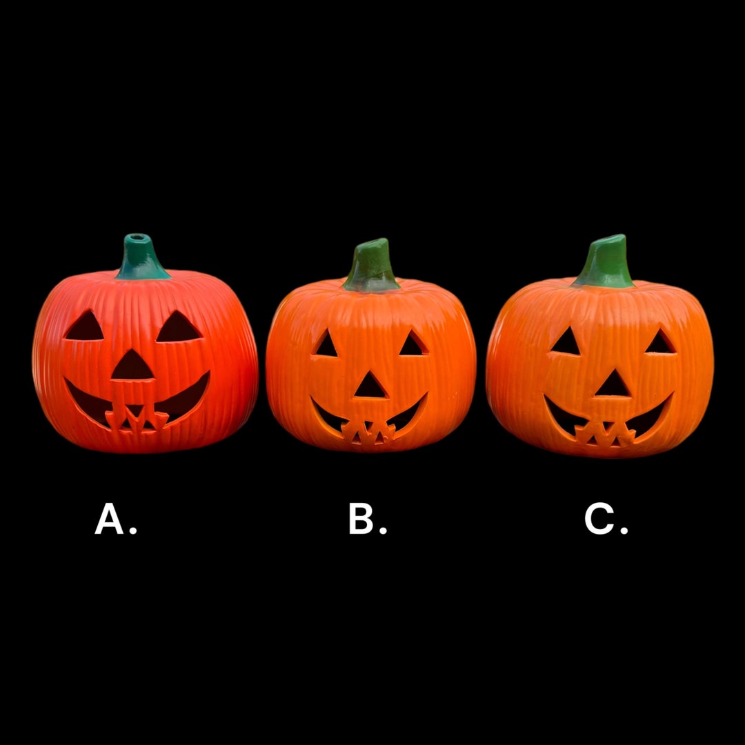 Choose From 3 Ceramic Jack O Lanterns Vintage Halloween Pumpkin ...