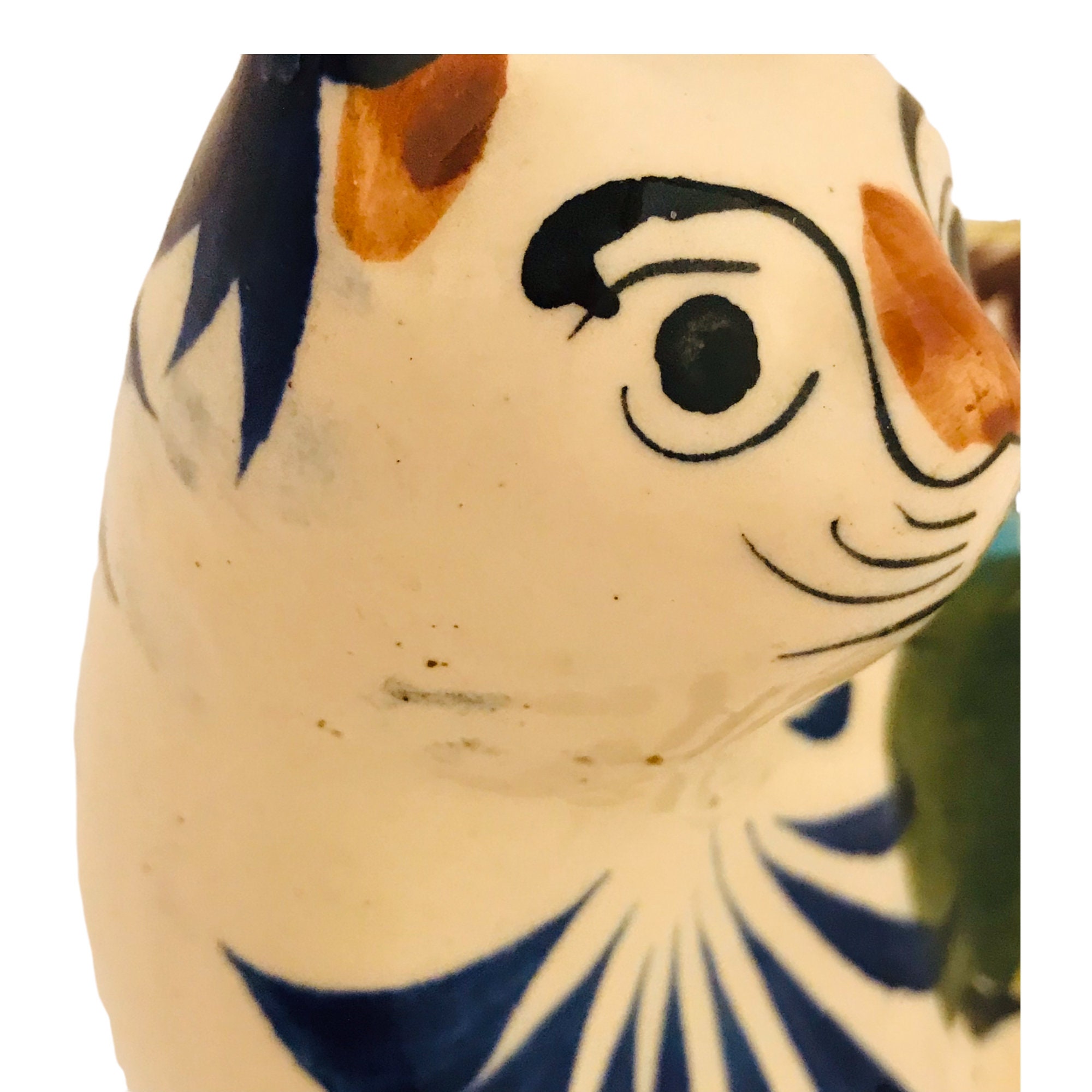 Tonala Pottery Mexico Kitty Cat Statue - Etsy