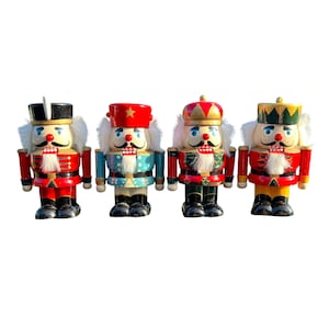 Nutcrackers Wooden Soldiers Guard Nussknackers 6" Tall SET of 4
