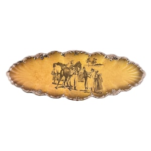Ridgway Pottery Celery Dish Coaching Days and Coaching Ways Staffordshire England