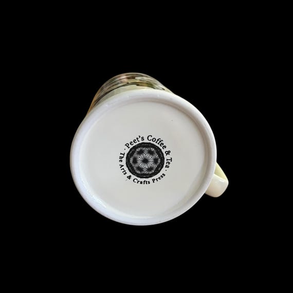Peet's Coffee Mug Tea Bush Yoshiko Yamamoto Arts & Crafts Retired