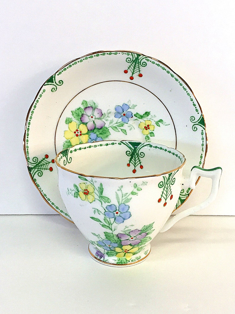 J H C and Co Wellington Cup Saucer Set English Fine Bone China Etsy