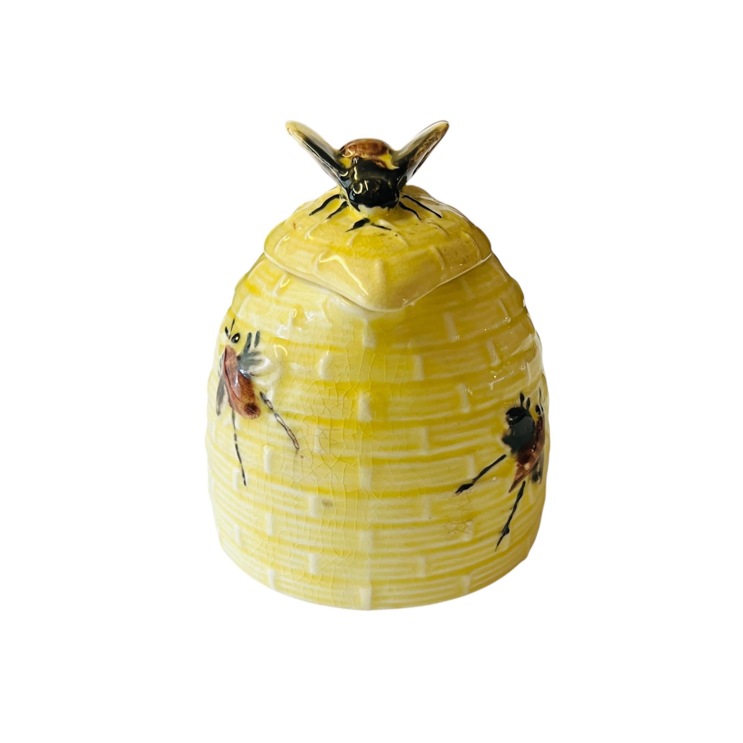 Bee Hive Shaped Honey Pitcher Vintage Ceramic 3D Bee Japan - Etsy