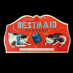 Bestmaid Needles Kittens Needle Sewing Kit Book