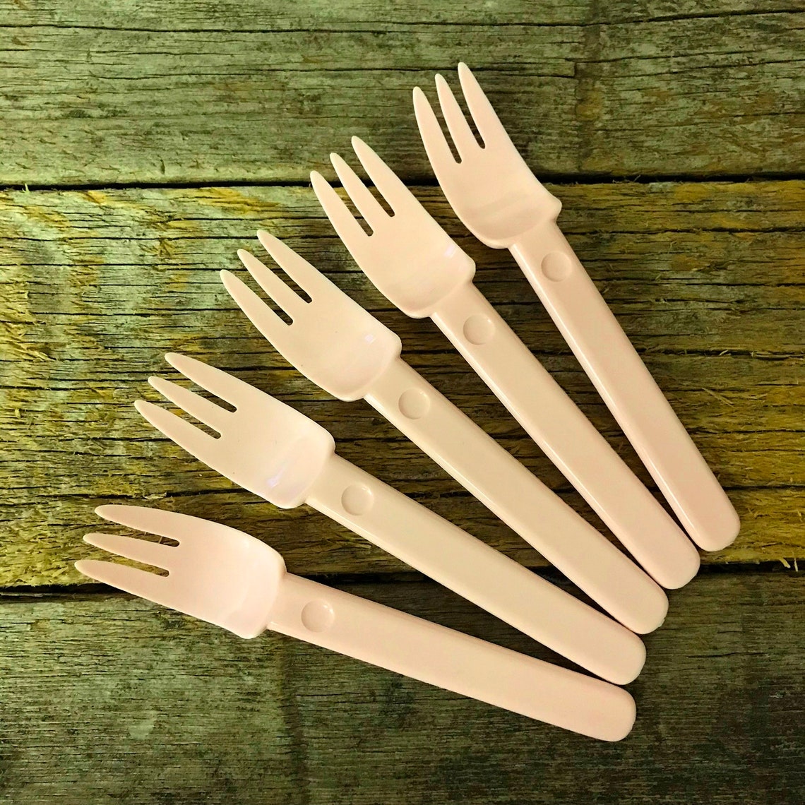 Pink Plastic Forks Spoons and Knives Retro Camping RV Picnic Etsy