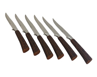リチャードソン　シェーフィールド　ナイフ　イギリス製 Vintage W Richardson Sheffield England Bakelite Handle Knives Set