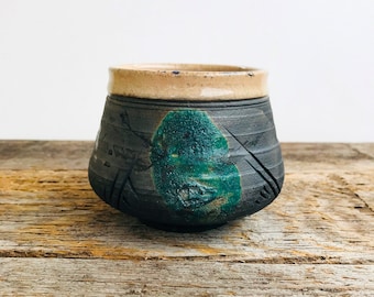 Studio Pottery Art Small Pot / Jar Signed Bliss Circa 1960s