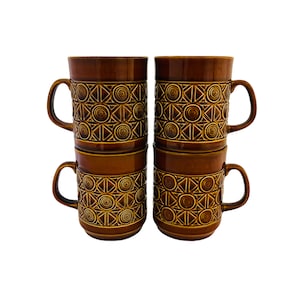 Beswick England Zorba Coffee Mugs SET OF 4