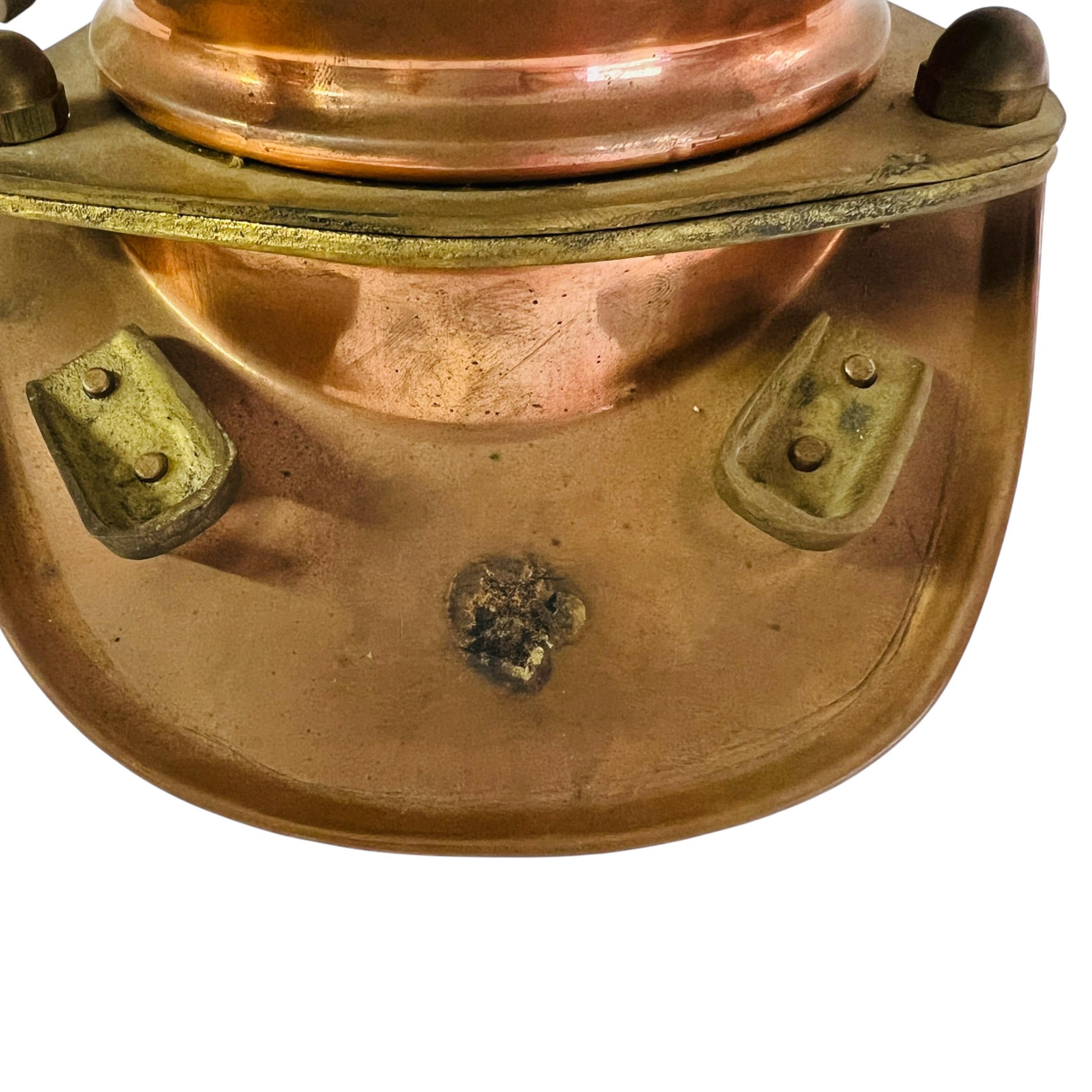 1970s Rolex Dealer Display Copper & Brass Diver's Helmet