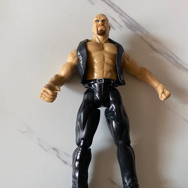 1999 Jakks Pacific WWF Titan Tron “Stone Cold Steve Austin” Wrestling action figure